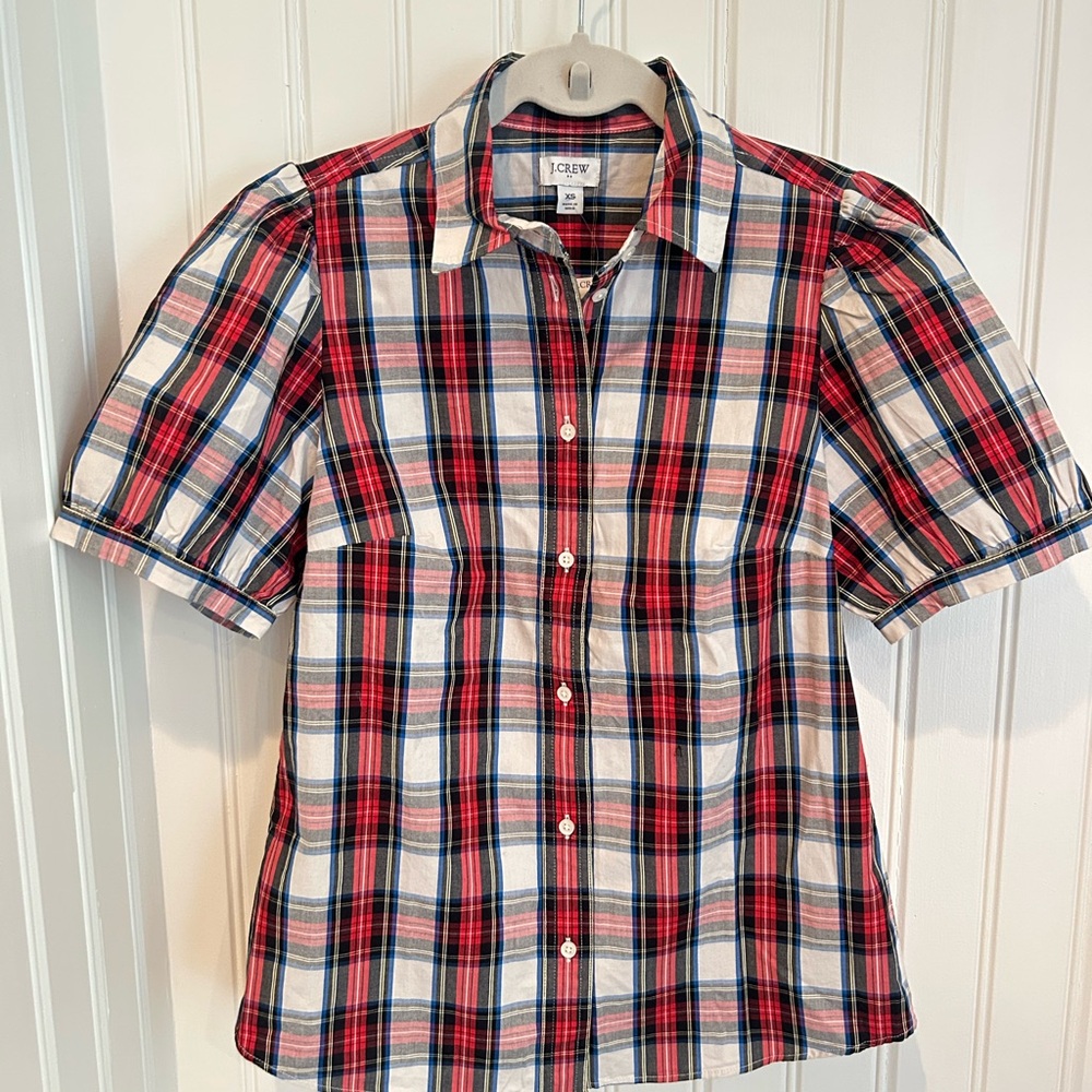 J. Crew Women’s Plaid Button Down Shirt